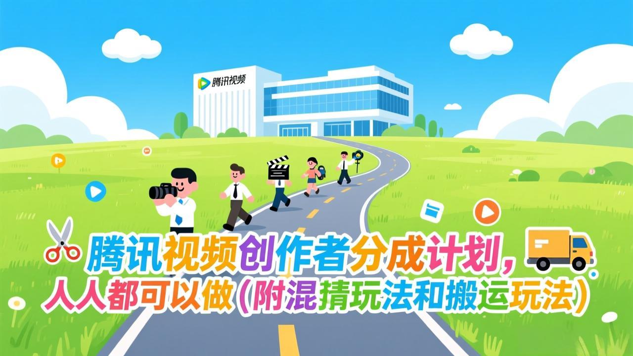 腾讯视频创作者分成计划,人人都可以做(附混剪玩法和搬运玩法-汇课新知资源网