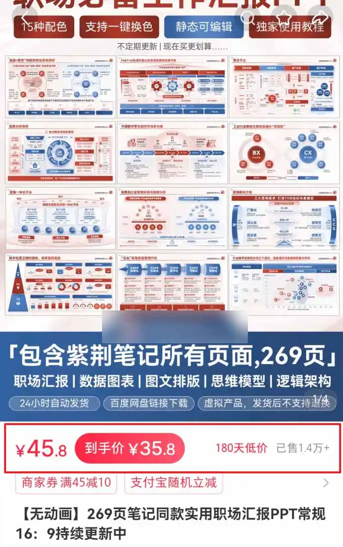 小红书虚拟项目特训班9.0,全面拥抱AI,批量产出原创PPT货源,单品/单店纯利润几万到几十W-汇课新知资源网