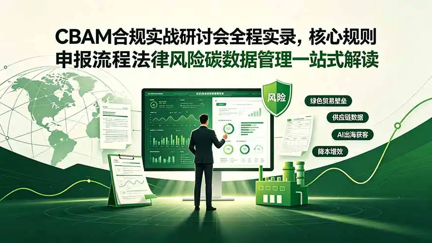 CBAM合规实战研讨会全程实录，核心规则申报流程法律风险碳数据管理一站式解读-汇课新知资源网