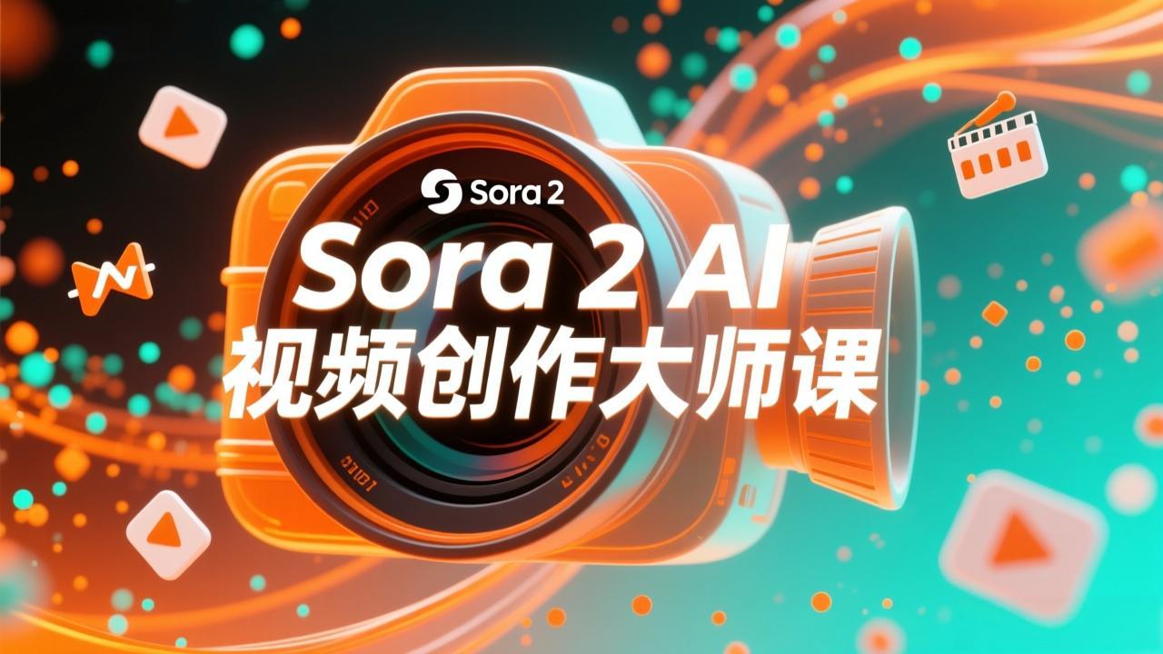 如何利用Sora 2创建流行AI人工智能视频大师班教程:掌握创作全流程,产出百万播放内容-汇课新知资源网