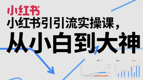 小红书引流实操课,从小白到大神-汇课新知资源网