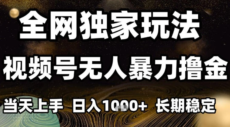 年底最新独家视频号无人直播撸礼物，小白也能轻松日入1k+，长期稳定，可批量复制【揭秘】-汇课新知资源网