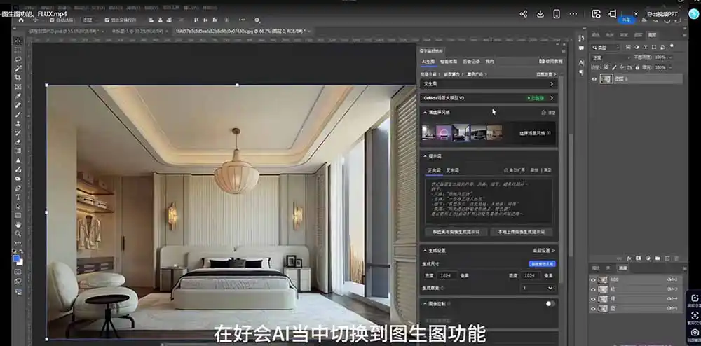 AI效果图类全面教学:文生图+图生图+FLUX,快速生成家具摄影棚级产品图-汇课新知资源网