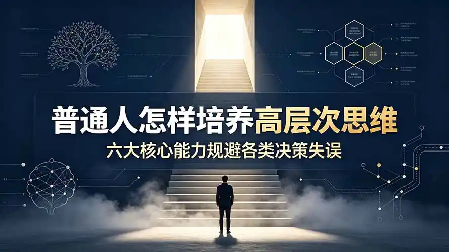 付费文章：普通人怎样培养高层次思维，六大核心能力规避各类决策失误-汇课新知资源网