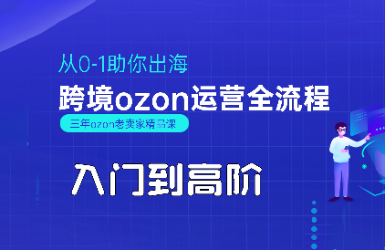 悟空跨境·OZON入门到高阶全流程-汇课新知资源网