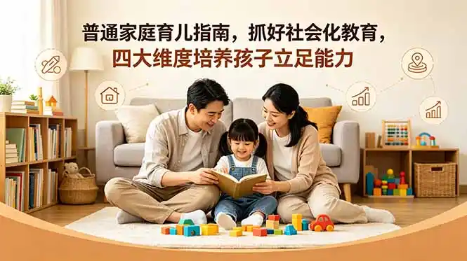 付费文章:普通家庭育儿指南,抓好社会化教育,四大维度培养孩子立足能力-汇课新知资源网