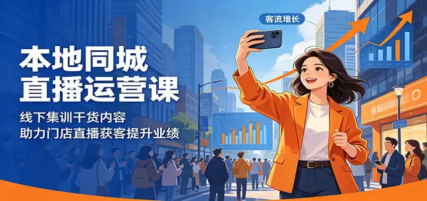 本地同城直播运营课:线下集训干货内容,助力门店直播获客提升业绩-汇课新知资源网