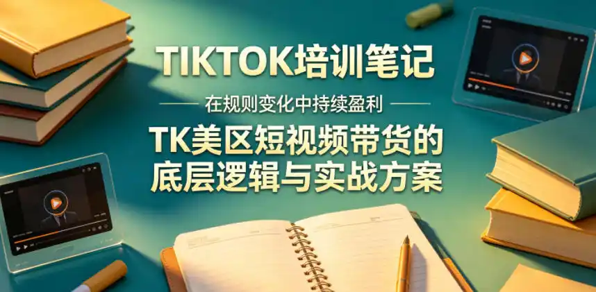 视界跨境TIKTOK4月17培训笔记,在规则变化中持续盈利,TK美区短视频带货的底层逻辑与实战方案【文档】-汇课新知资源网