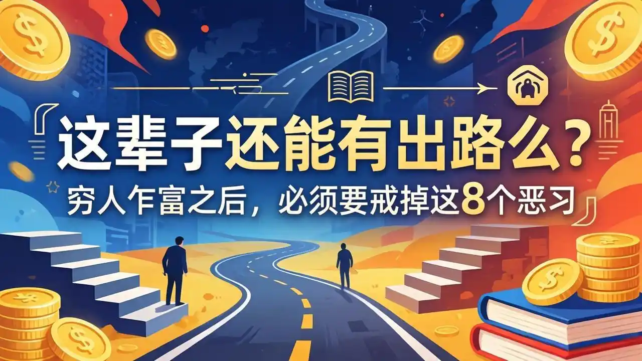 关于人生两篇付费文章【这辈子还能有出路么？】【穷人乍富之后，必须要戒掉这8个恶习】-汇课新知资源网