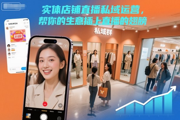 实体店铺直播私域运营,帮你的生意插上直播的翅膀-汇课新知资源网