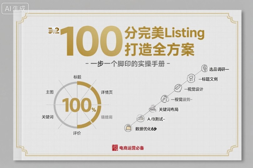 100分完美Listing打造全方案,想要完美listing必须是需要一步一个脚印的-汇课新知资源网