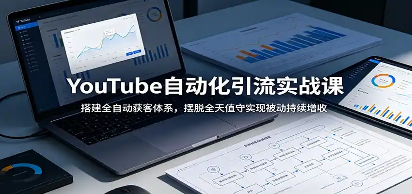 YouTube自动化引流实战课:搭建全自动获客体系,摆脱全天值守实现被动持续增收-汇课新知资源网
