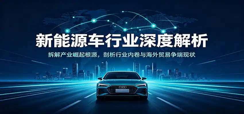 新能源车行业深度解析:拆解产业崛起根源,剖析行业内卷与海外贸易争端现状-汇课新知资源网