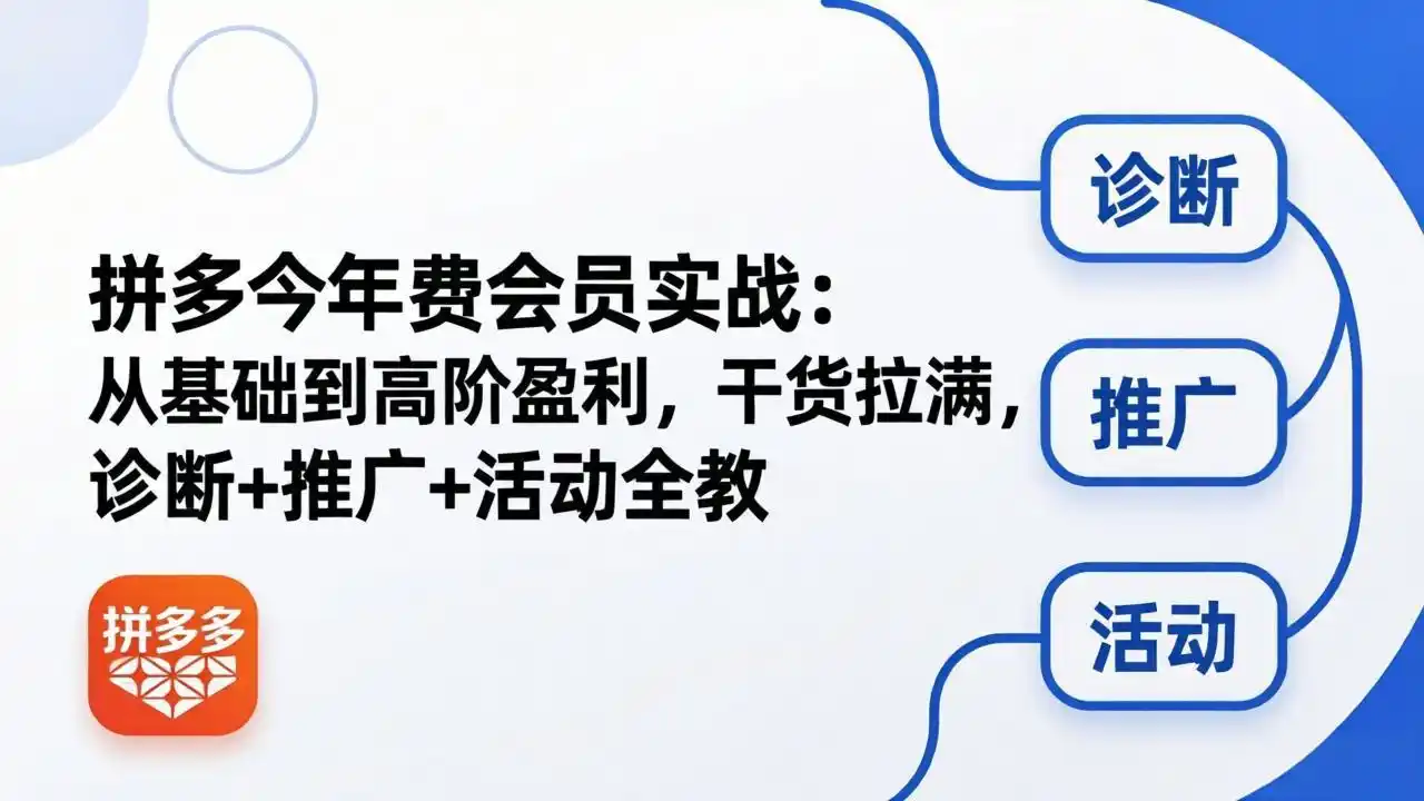 拼多多年费会员实战(更新26年4月28-汇课新知资源网