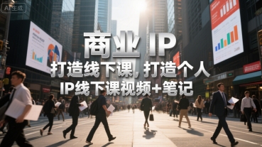 商业IP打造线下课，打造个人 IP线下课视频+笔记-汇课新知资源网