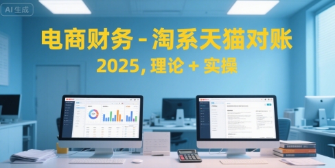 电商财务-淘系天猫对账2025，理论+实操-汇课新知资源网