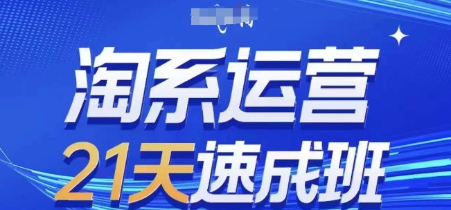 淘系运营21天速成班(更新25年6月)，0基础轻松搞定淘系运营，不做假把式-汇课新知资源网