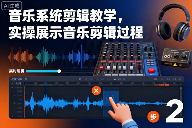 音乐系统剪辑教学,实操展示音乐剪辑过程-汇课新知资源网