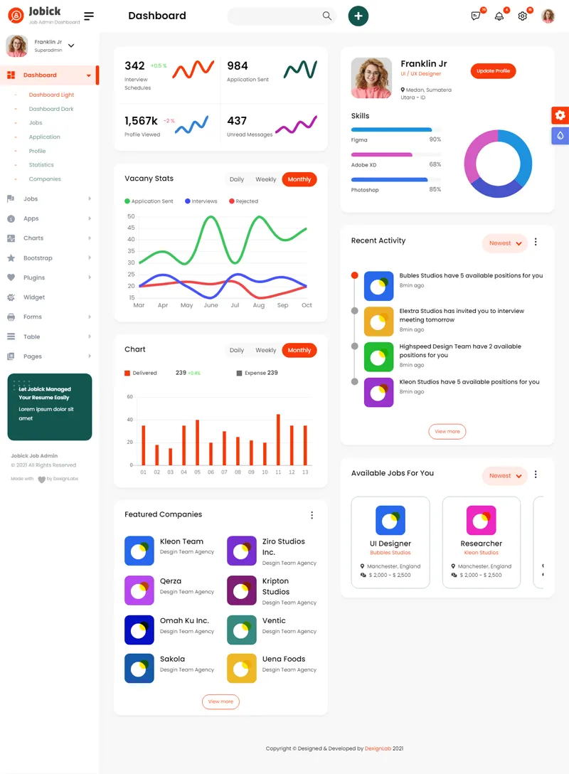 Bootstrap大气OA系统后台管理模板-汇课新知资源网