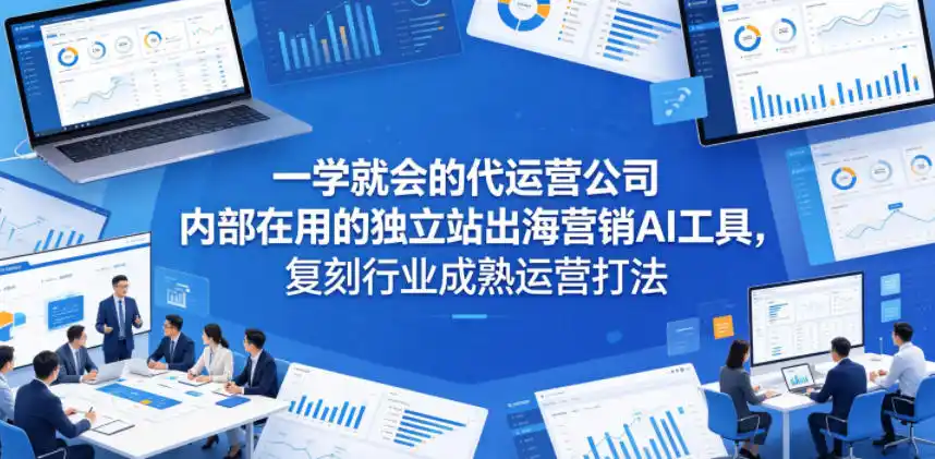 一学就会的代运营公司内部在用的独立站出海营销AI工具,复刻行业成熟运营打法-汇课新知资源网