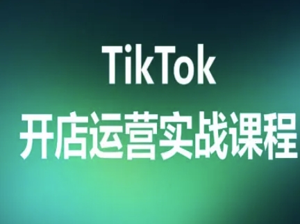 TikTok开店运营实战课程，TK跨境电商实操全流程-汇课新知资源网