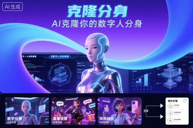 AI数字人认知实操课,克隆你的数字人分身-汇课新知资源网