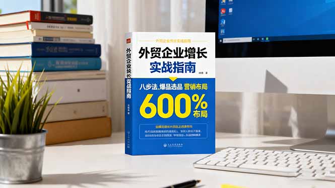 外贸企业增长实战指南,八步法、爆品选品、营销布局,业绩增长300%-汇课新知资源网