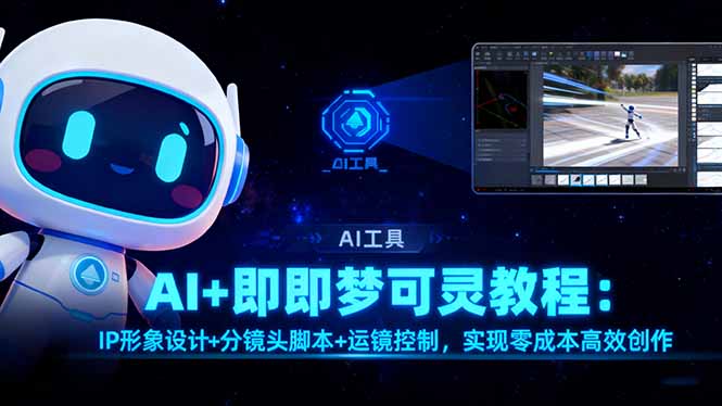 AI+即梦可灵教程:IP形象设计+分镜头脚本+运镜控制,实现零成本高效创作-汇课新知资源网