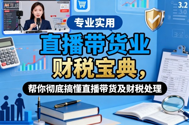 直播带货业财税宝典，帮你彻底搞懂直播带货及财税处理-汇课新知资源网