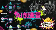 AI创变营，从0到1学AI，能落地、能賺米的全场景实战课(更新5月)-汇课新知资源网