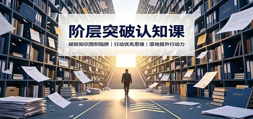 阶层突破认知课:破除知识囤积陷阱,行动优先思维,落地提升行动力-汇课新知资源网