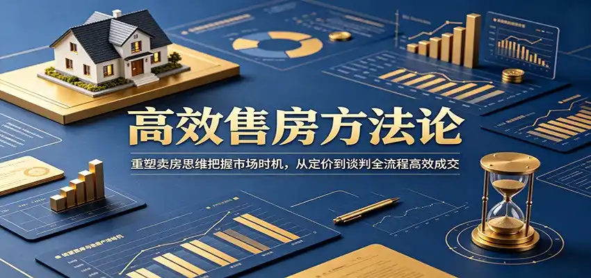 高效售房方法论:重塑卖房思维把握市场时机,从定价到谈判全流程高效成交-汇课新知资源网