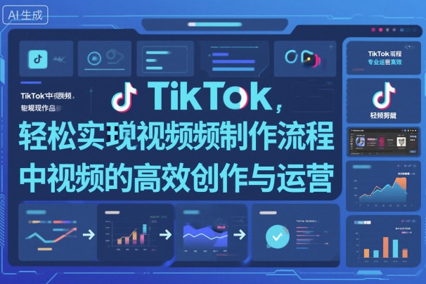 TikTok中视频制做流程,轻松实现Tk中视频的高效创作与运营-汇课新知资源网