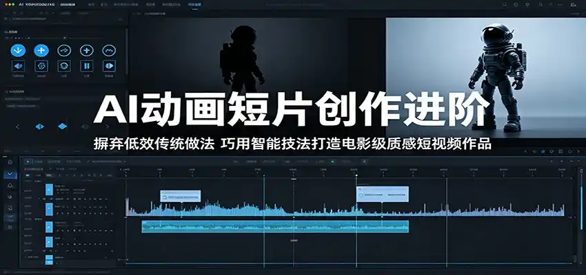 AI动画短片创作进阶:摒弃低效传统做法,巧用智能技法打造电影级质感短视频作品-汇课新知资源网