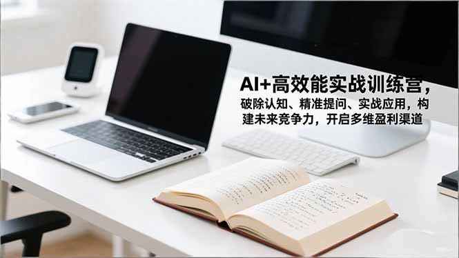 AI+高效能实战训练营,破除认知、精准提问、实战应用,构建未来竞争力,开启多维盈利渠道-汇课新知资源网