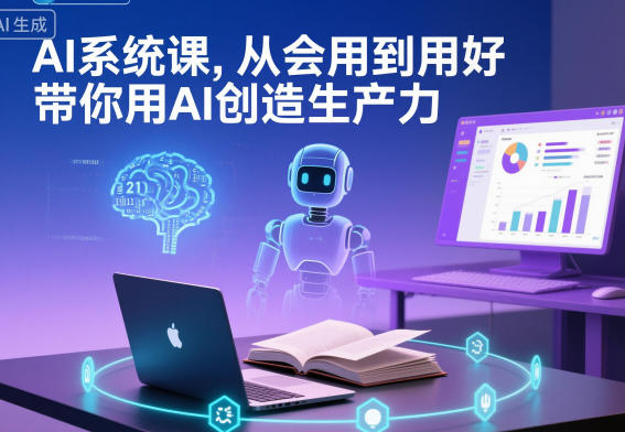 AI系统课,从会用到用好,带你用AI创造生产力-汇课新知资源网