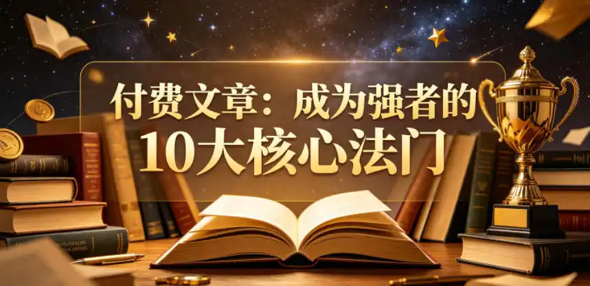 付费文章:成为强者的10大核心法门-汇课新知资源网