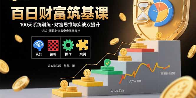 百日财富筑基课：认知+策略+实操+案例拆解 实现从创富到守富全周期能力-汇课新知资源网