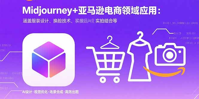 Midjourney+电商领域商业应用：涵盖服装设计、换脸技术、实拍结合等-汇课新知资源网