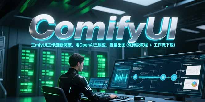 ComfyUI工作流新突破，用OpenAI三模型，批量出图(保姆级教程+工作流下载-汇课新知资源网