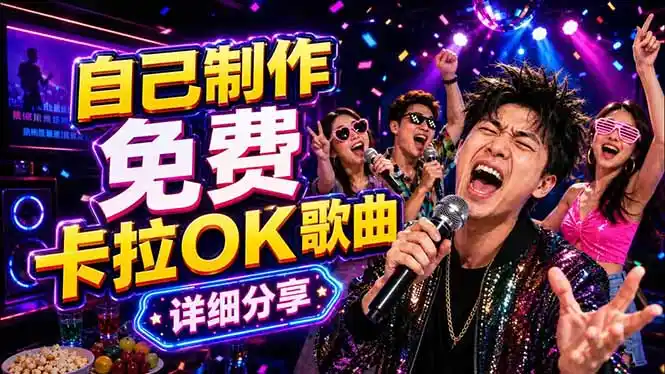 免费卡拉OK歌曲制作全攻略：音轨分离字幕制作，零基础快速做出专业K歌视频-汇课新知资源网