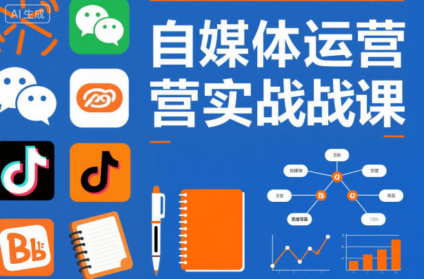 自媒体运营实战课,掌握一套系统的自媒体运营底层方法论,成为优秀的内容创作者-汇课新知资源网