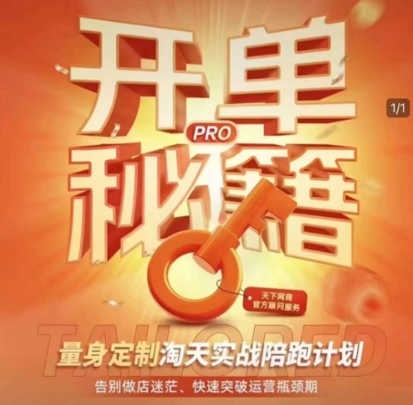 淘宝开单秘籍PRO，量身定制淘天实战陪跑计划，告别做店迷茫、快速突破运营瓶颈期(更新6月)-汇课新知资源网