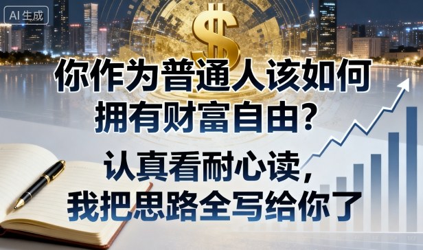 付费文章:你作为普通人该如何拥有财富自由?认真看耐心读,我把思路全写给你了-汇课新知资源网