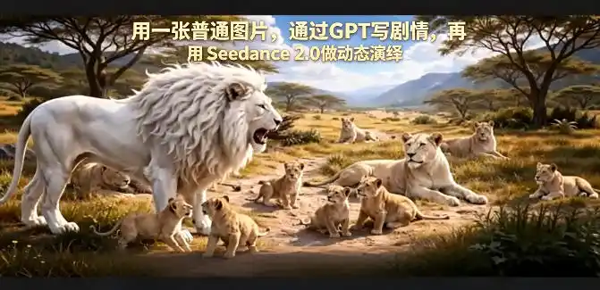 用一张普通图片,通过GPT写剧情,再用Seedance 2.0做动态演绎,居然能生成迪士尼风格搞笑动画-汇课新知资源网