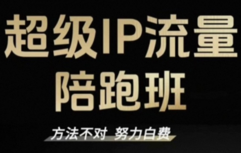 阿昱老师·超级IP流量陪跑班-汇课新知资源网