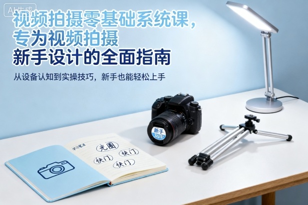 视频拍摄零基础系统课，专为视频拍摄新手设计的全面指南-汇课新知资源网