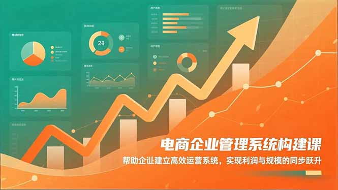 电商企业管理系统构建课:帮助企业建立高效运营系统,实现利润与规模的同步跃升-汇课新知资源网