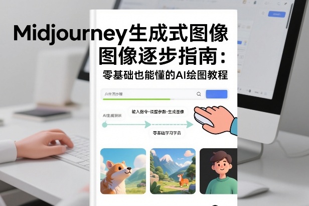 Midjourney生成式图像逐步指南：零基础也能懂的AI绘图教程-汇课新知资源网