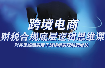 跨境电商财稅合规底层逻辑思维课-汇课新知资源网